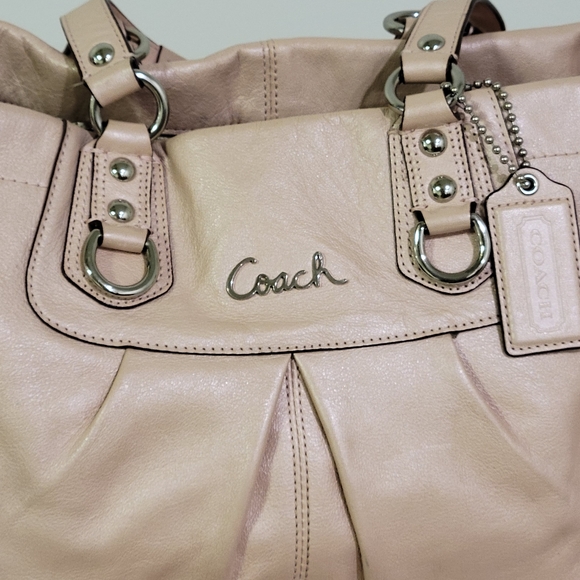 COACH Ashley Leather Carryall Satchel Handbang - Picture 5 of 16